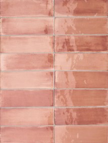 Wandtegel roze Sartoria Tbrick 16x5cm apricot glans gerectificeerd