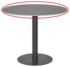 Bistroset 2 personen 70 cm Aluminium/textileen Grijs Osmen Joliet/Como