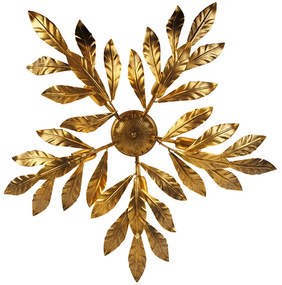 Vintage plafondlamp antiek goud 5-lichts - Linden