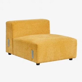 Centrale Module 85x113 Cm Voor Modulaire Bank Bruna Chenille Mosterdgeel - Sklum