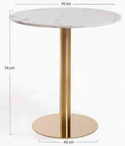 Tafel Firro Rond 70cm Goud