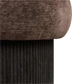 Christchurch Opbergpoef Chenille - Dark Brown