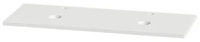 Tiger S-line wastafelblad met uitsparingen 120cm hoogglans wit