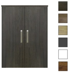 Sanicare kolomkast met luxe chromen greep 67x90x32cm schots-eiken