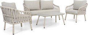 Stoel en Bank Loungeset  Rope Zand/Beige  Coco Serra