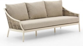 Loungebank Tuin Apple Bee  | Aluminium | 3 personen | Tuinbank Wit | 203cm | Incl. kussens | Kees Smit Tuinmeubelen