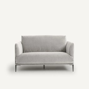 2-zitsbank in stonewashed fluweel Oscar, ontwerp Emmanuel Gallina