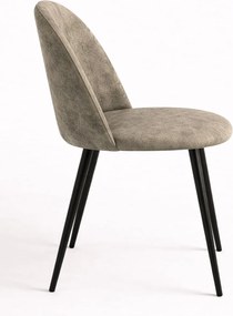 Zwarte Teok Vintage Kunstlederen Stoel