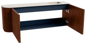 Mondiaz Joya DLux 110cm toiletmeubel ronding links ruby met wastafel faye rechts 1 kraangat meli