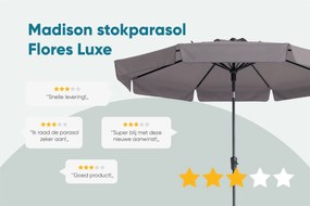 Madison stokparasol Flores luxe grey 300 cm.