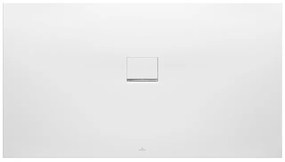 Villeroy & Boch Squaro Infinity kunststof douchebak quaryl rechthoekig 140x80x4cm mat wit UDQ1480SQI2V-RW