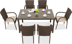 Milaan technorattan tuinset