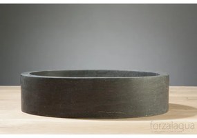 Forzalaqua Firenze waskom 50x30x12cm Ovaal Natuursteen Hardsteen gezoet 100017