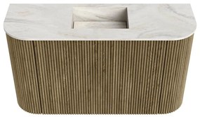 Mondiaz Joya DLux 75cm toiletmeubel ronding links/rechts dusk met wastafel faye midden zonder kraangat ostra