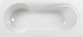 Ben Lazio inbouw douchebad met ligzijde links hoek rechts 170x70cm glans wit acryl