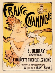 Kunstreproductie France Champagne (Vintage Alcohol Ad Poster) - Pierre Bonnard