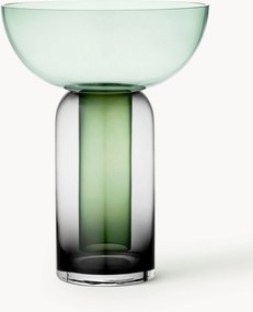 Mondgeblazen glazen vaas Torus, H 33 cm
