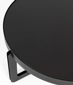 Zuiver Centre Round Black Ronde Design Salontafel Zwart - 68 X 68cm.