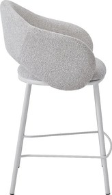 Moderne Barstoel Beige Met Armleuningen