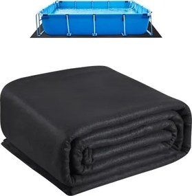 VEVOR zwembadondervloer, 4,8 x 9,7 m, voor bovengrondse zwembaden, extra dik grondzeil, voorkomt lekkages, zwembadmat van geotextiel, verlengt de levensduur van de liner, grondbeschermingszeil
