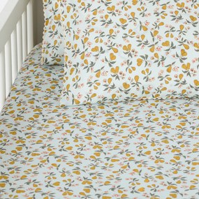 Hoeslaken 20% gerecycled katoen, Poire