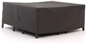 Tuinmeubelhoes geschikt voor Stoel-bank loungeset | Kees Smit  | Kunststof | Grijs - Antraciet | 200x150cm | Kees Smit Tuinmeubelen