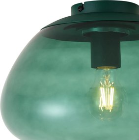 Design plafondlamp groen met groen glas - Giselle