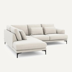 Hoekbank links fluweel chenille Marsile