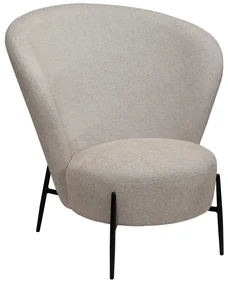Dan-Form Orbit Loungestoel Met Hoge Rugleuning Boucle Cashmere