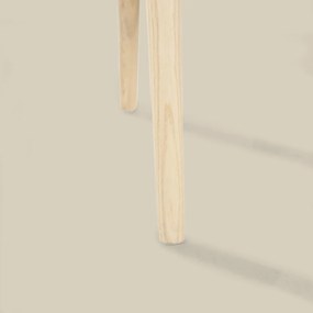 Houten Stoel Met Armleuningen Naturel