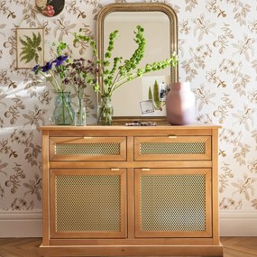 Spiegel in massief mangohout 60x90 cm, Afsan