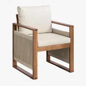 Set Van 2 Tuinstoelen Met Armleuningen Van Acaciahout Nayely Acacia Bruin - Sklum