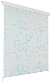 vidaXL Rolgordijn voor douche 140x240 cm bubbel