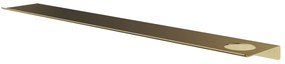 Hotbath &More planchet 80cm met uitsparing voor een zeepdispenser of beker messing geborsteld PVD