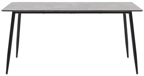 vidaXL Eettafel 160x80x75 cm MDF grijs