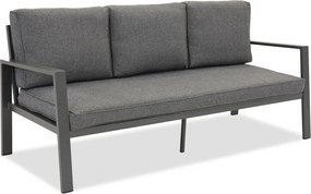 Zakintos Apetito 6 aluminium set met banken antraciet Garden Point