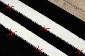 Tapijt HAMPTON Kader zwart - TWEEDE-KLASSE PRODUCT