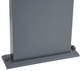 Buitenpaal donkergrijs met bewegingssensor 60cm IP54 solar - Judge