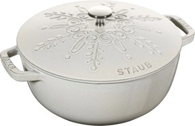 Staub La Cocotte Braadpan Sneeuwvlok 24 cm / 3,6 l, Rond, White truffle - La Cocotte - Staub