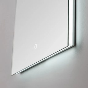 Lambini Designs Lanta boogspiegel met spiegelverwarming en dimbare LED-verlichting 50x100cm