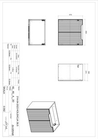 Comad Nova White onderkast met 2 deuren 60x40x60cm wit