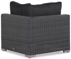 Dining Loungeset 5 personen Wicker Zwart  Garden Collections Toronto/Brighton