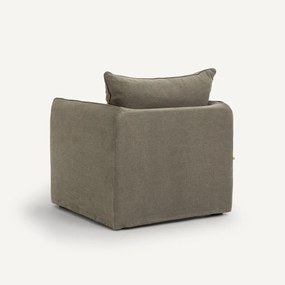 Fauteuil in dik stonewashed linnen, Neo Chiquito