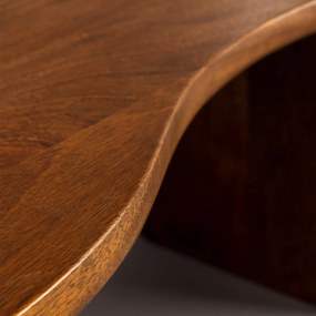 Dutchbone Tilon Salontafel Organische Vorm Walnoot - 110 X 60cm.