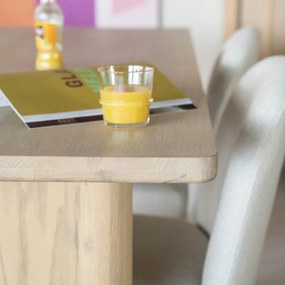 Eleonora Jake Design Eettafel Eiken Naturel 180x100 Cm - 180 X 100cm.