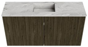 Mondiaz Joya DLux 80cm toiletmeubel shadow met wastafel faye midden zonder kraangat glace