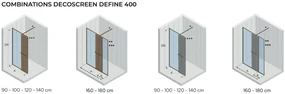 Riho Define inloopdouche met decopaneel 180x200cm koper mat