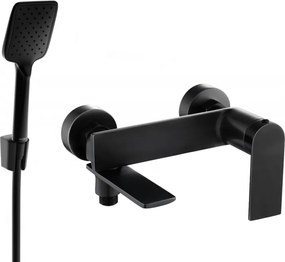 Mexen Zero R62 badkraan met douchekopset, zwart - 7113R62-70