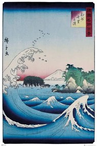 Poster Hiroshige - The Seven Ri Beach, (61 x 91.5 cm)