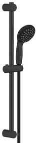 GROHE Vitalio Start 100 Glijstangset - 60cm - rond handdouche - 2 straalsoorten - gladde doucheslang - mat zwart 279482430